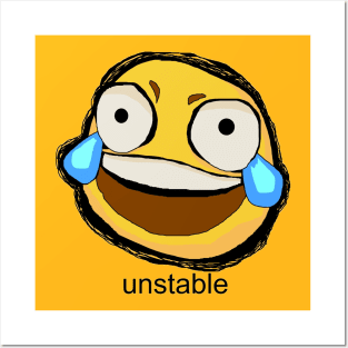unstable emoji Posters and Art